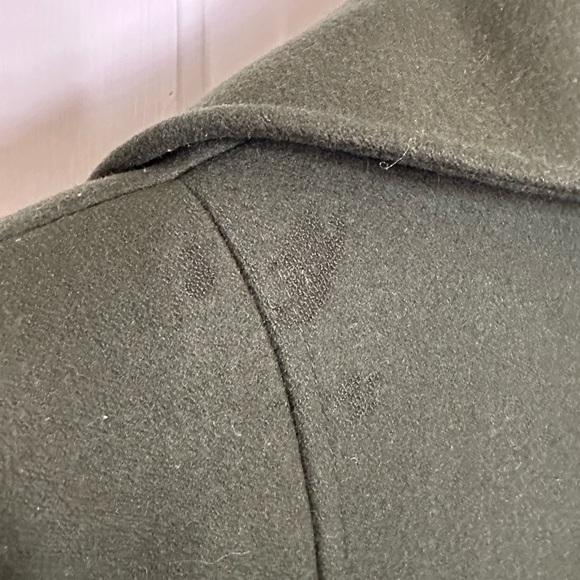 DKNY wool trench pea coat - hunter green - Picture 8 of 10